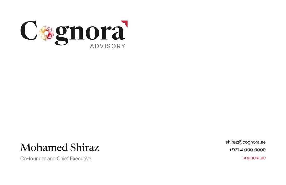 Business card front